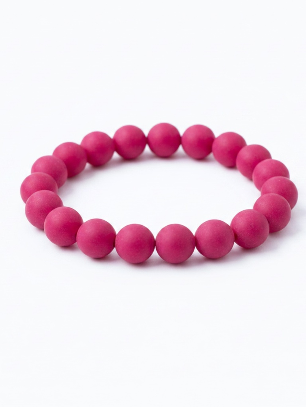 Unisex Jade Gemstone Red Pink Bracelet Women Men